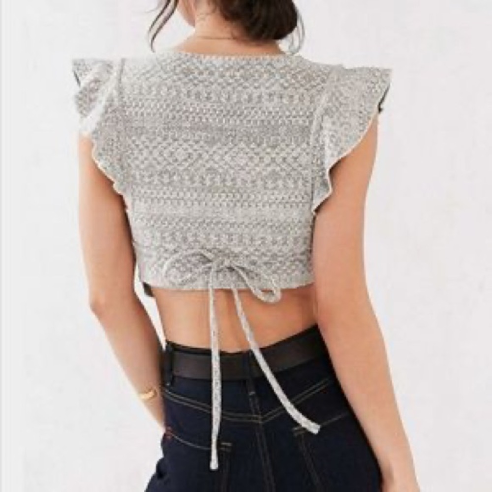 urban outfitters/ kimchi blue olive green crop - Picture 6 of 6